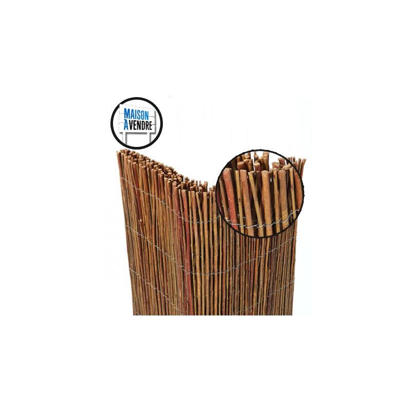 Clôture Osier naturel Haut de gamme 2m X 5m - Jardinerie Fiol