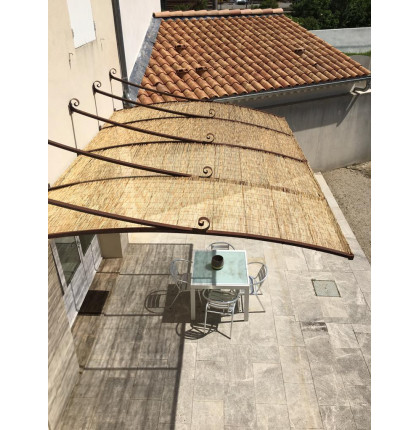 Lot de 4 paillons en fins roseaux 