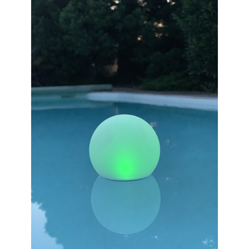 Lampe boule, piquet, lampe enfichable, décoration de jardin, lampe boule,  lampe d'extérieur, câble inclus, commande par application, dimmable, Smart  RGB LED 10W 806Lm, DxH 30x45 cm