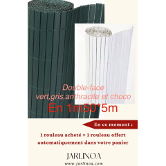 Clôture plastique double face