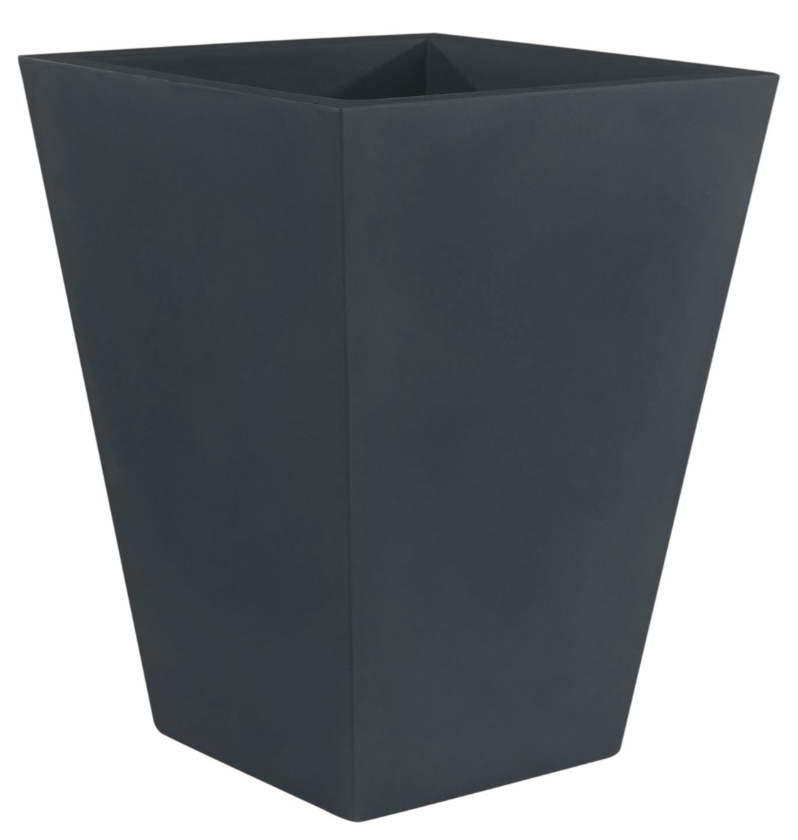 Pot de jardin carré gris anthracite